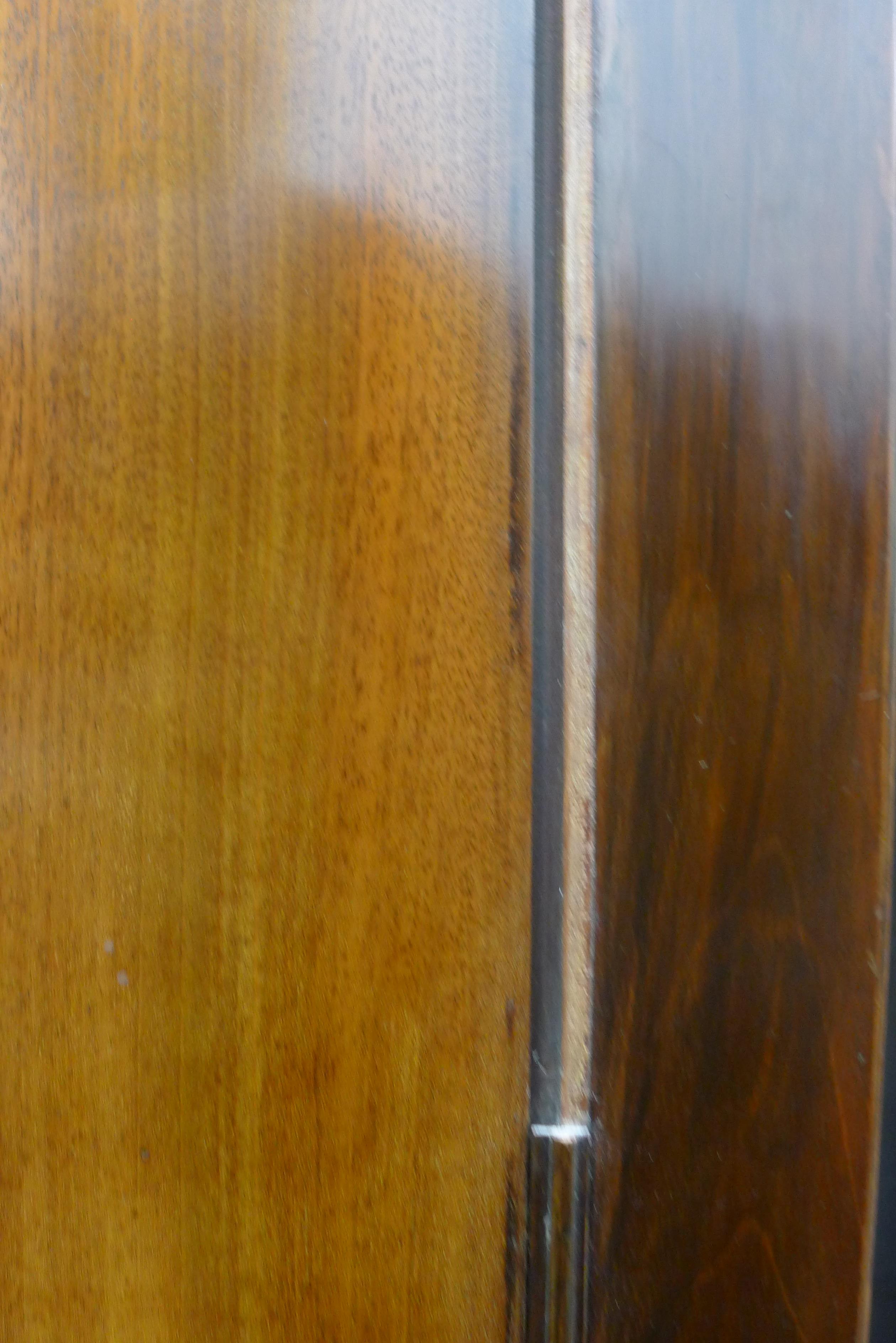A Victorian mahogany linen press. 131 cm wide x 202 cm high. - Image 5 of 9