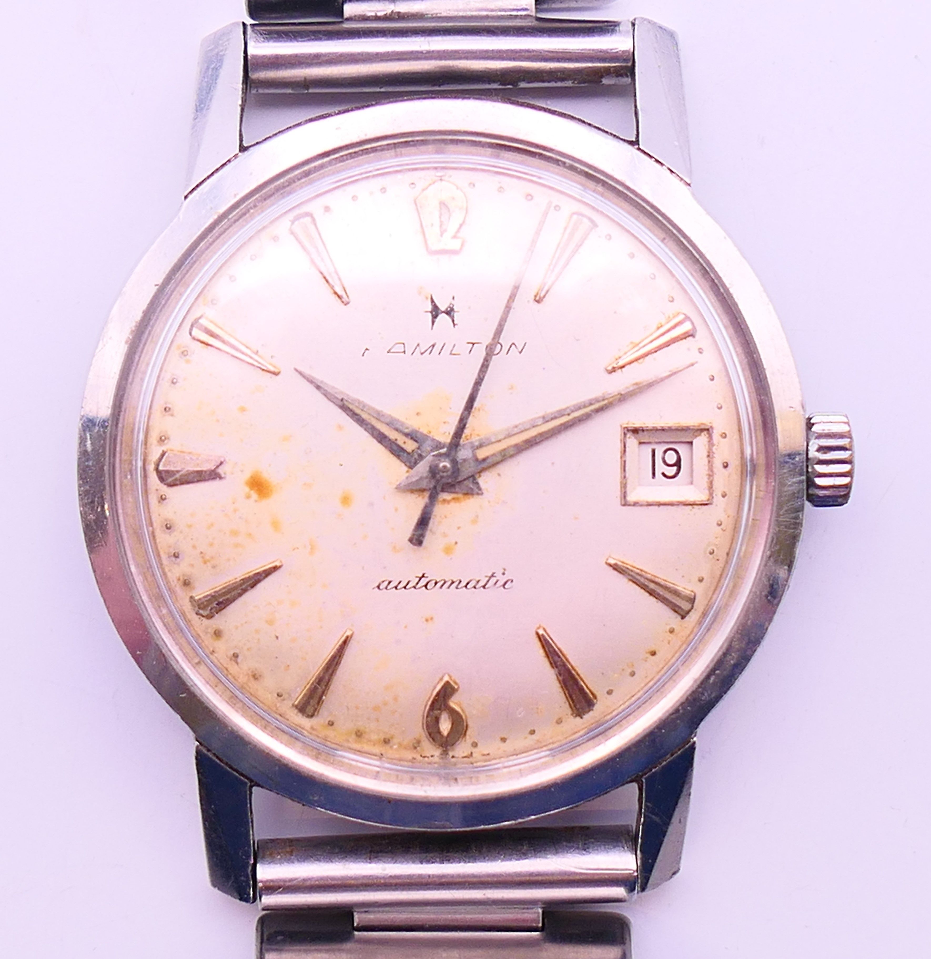 A Hamilton automatic gentleman's wristwatch. 3.5 cm diameter.