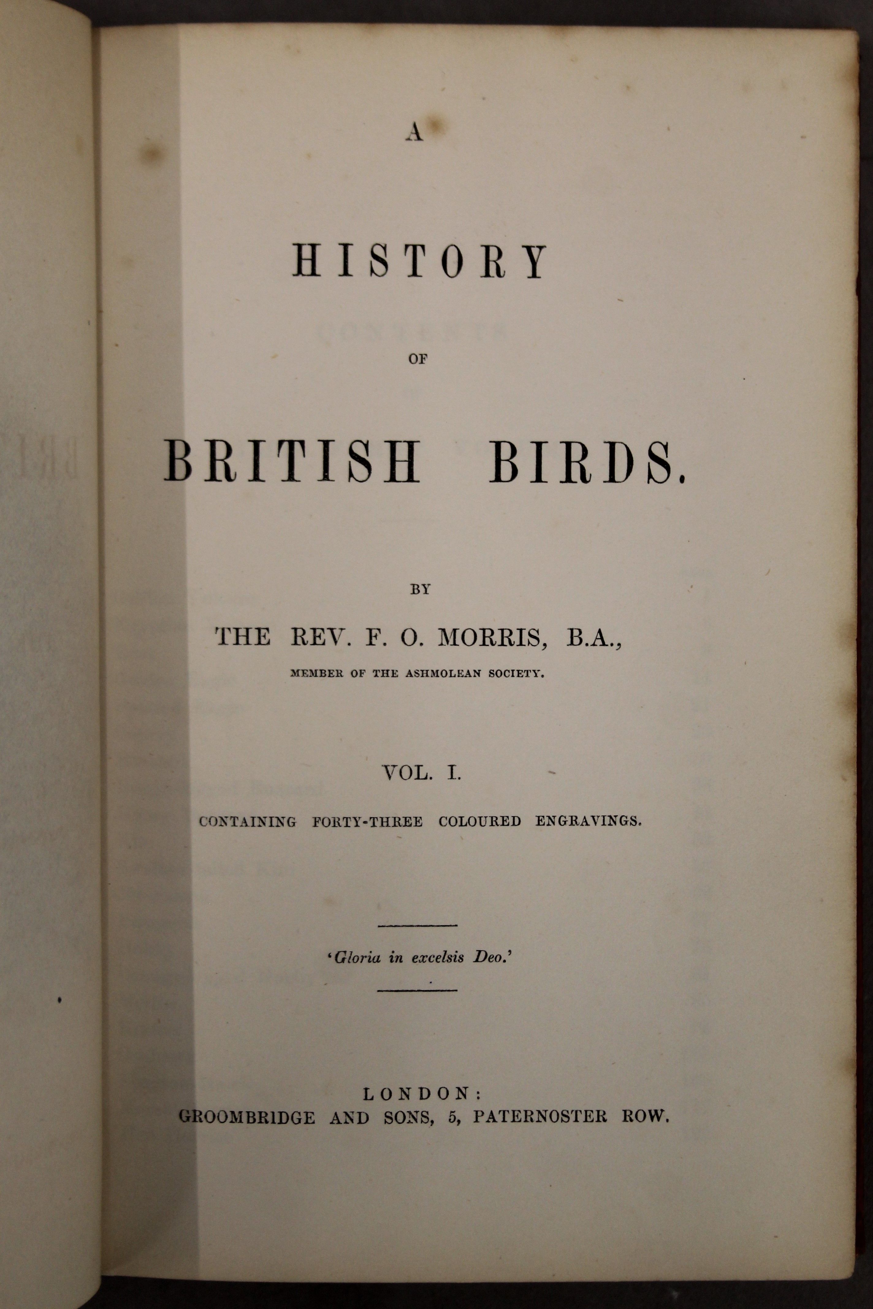 Eight volumes of A History of British Birds by the Rev F O Morris BA, - Image 8 of 12