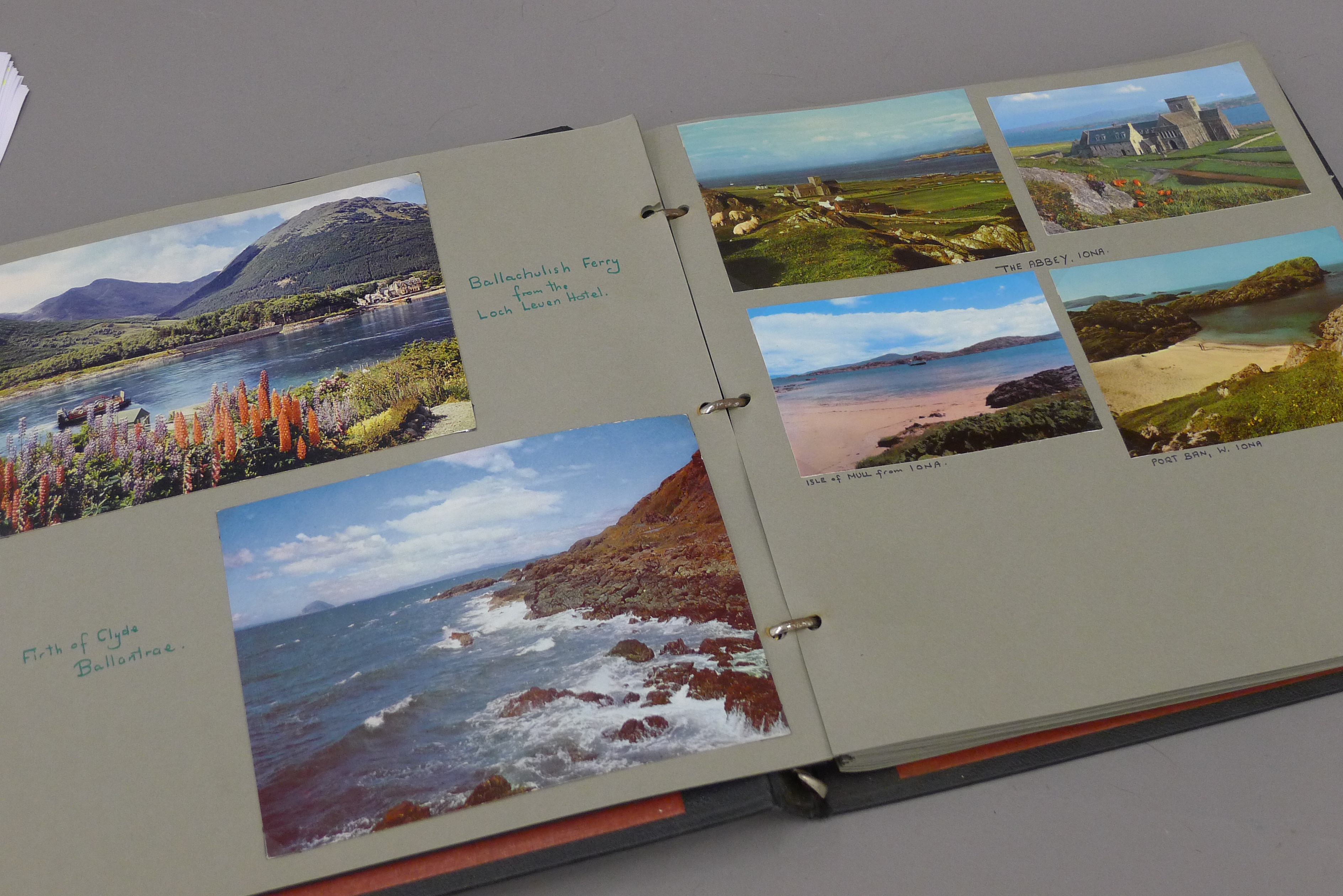 A postcard album containing postcards of Scottish Islands and places of interest in England, - Image 3 of 14