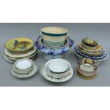 A quantity of various decorative porcelain.