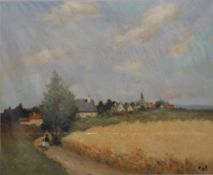 MARCEL DYF (1899-1985), limited edition print numbered 82/500, mounted. 58 x 50 cm.