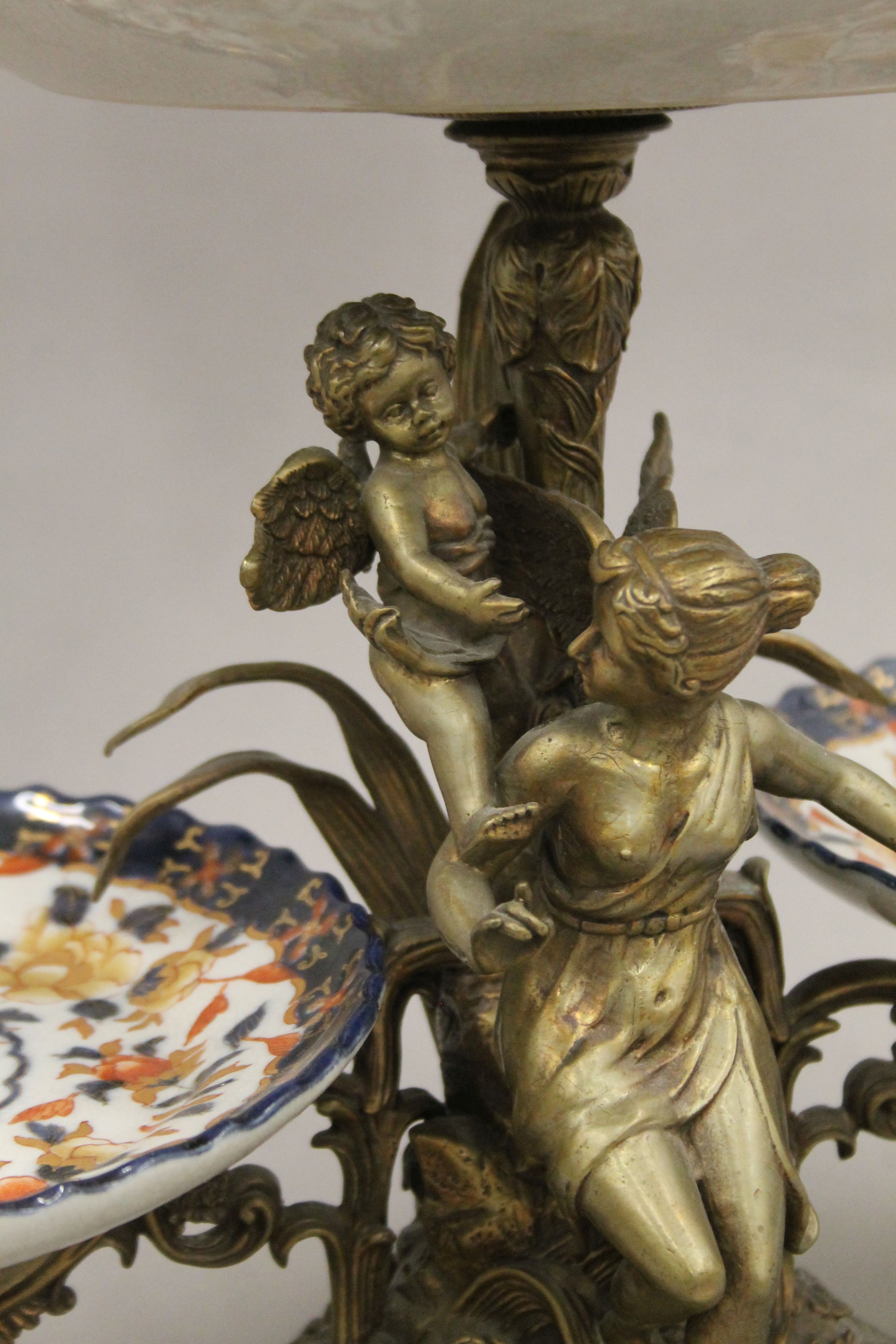 A 19th century style figural centrepiece. 60 cm high. - Image 4 of 6