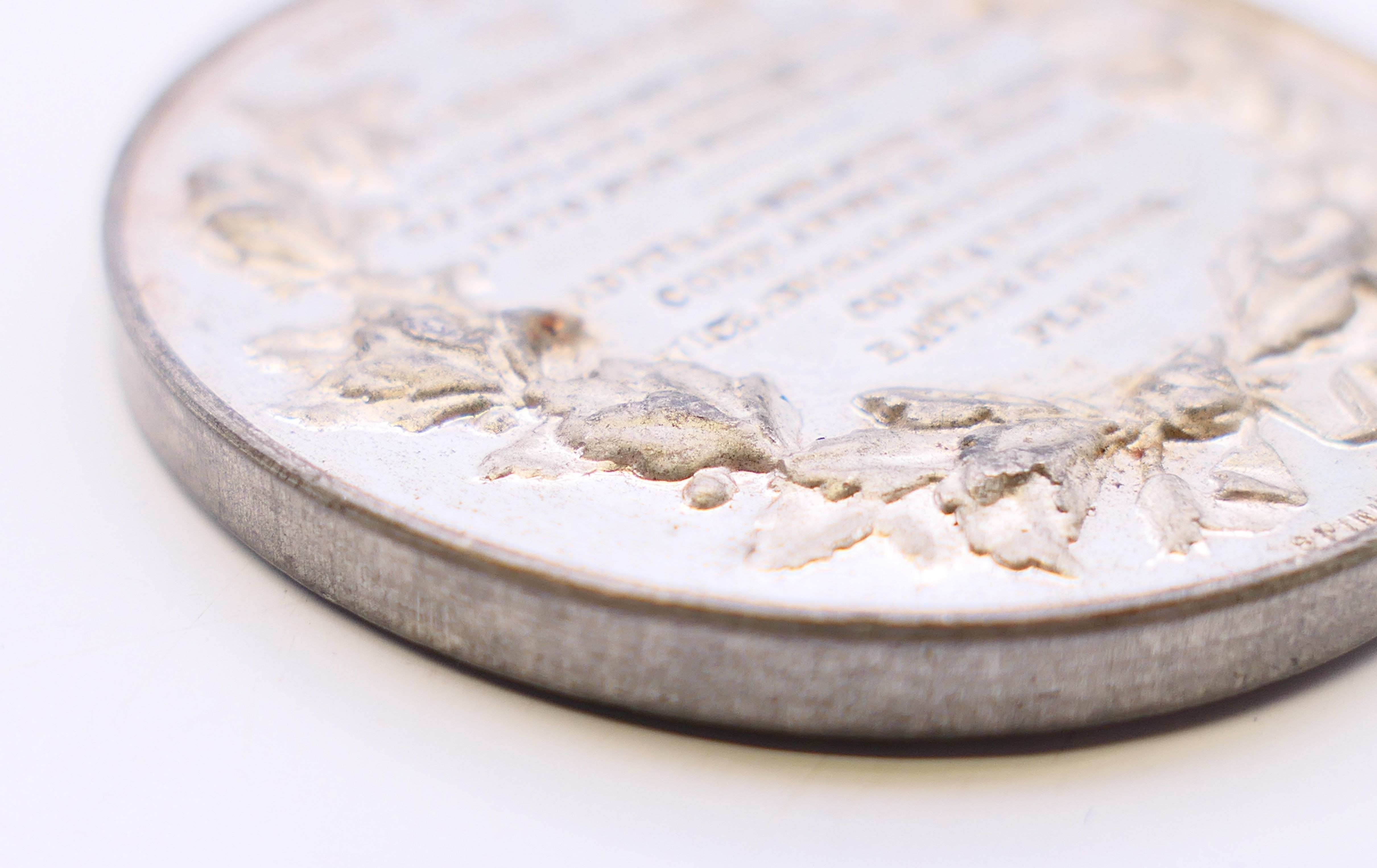 Two WWII naval medallions. Each 4.5 cm diameter. - Image 11 of 11