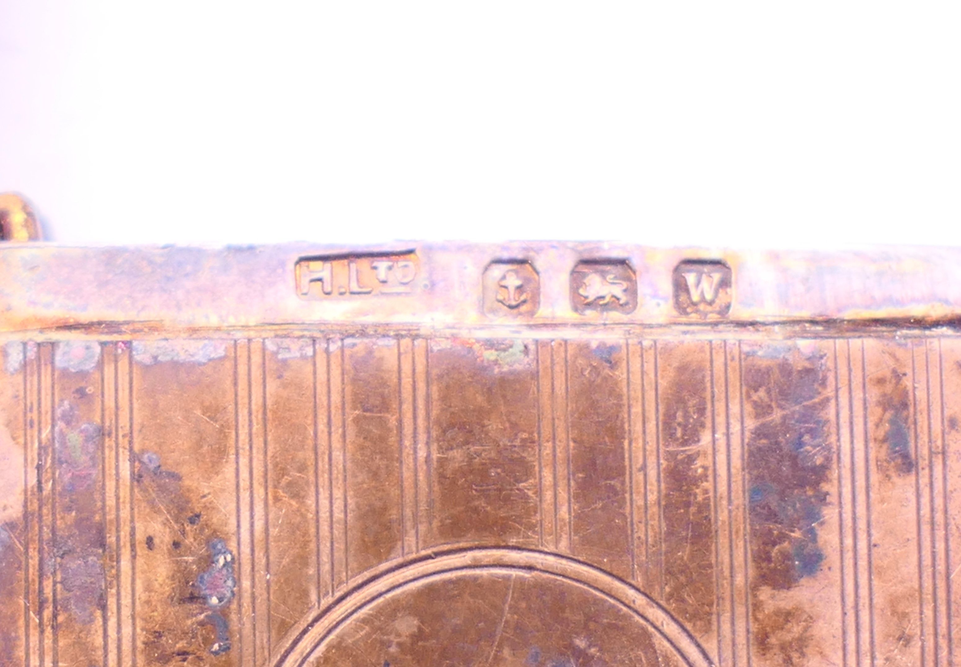 A silver vesta case. 3.5 cm x 4.5 cm. - Image 4 of 5