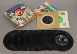 A quantity of 45 rpm records including Elvis Presley, The Rolling Stones etc.