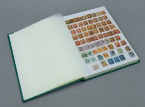 A stamp album to include a quantity of penny reds and other stamps.