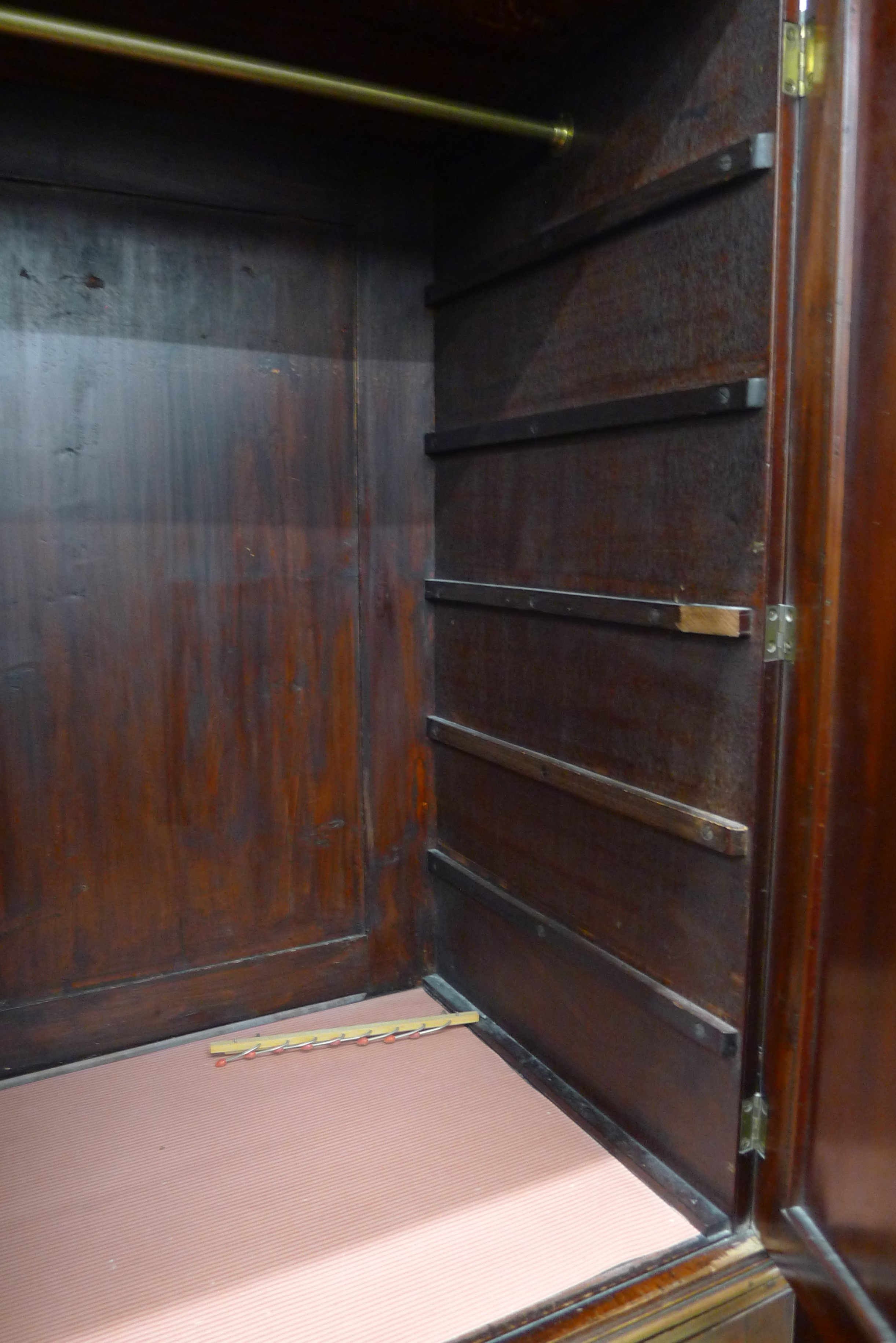 A Victorian mahogany linen press. 131 cm wide x 202 cm high. - Image 7 of 9