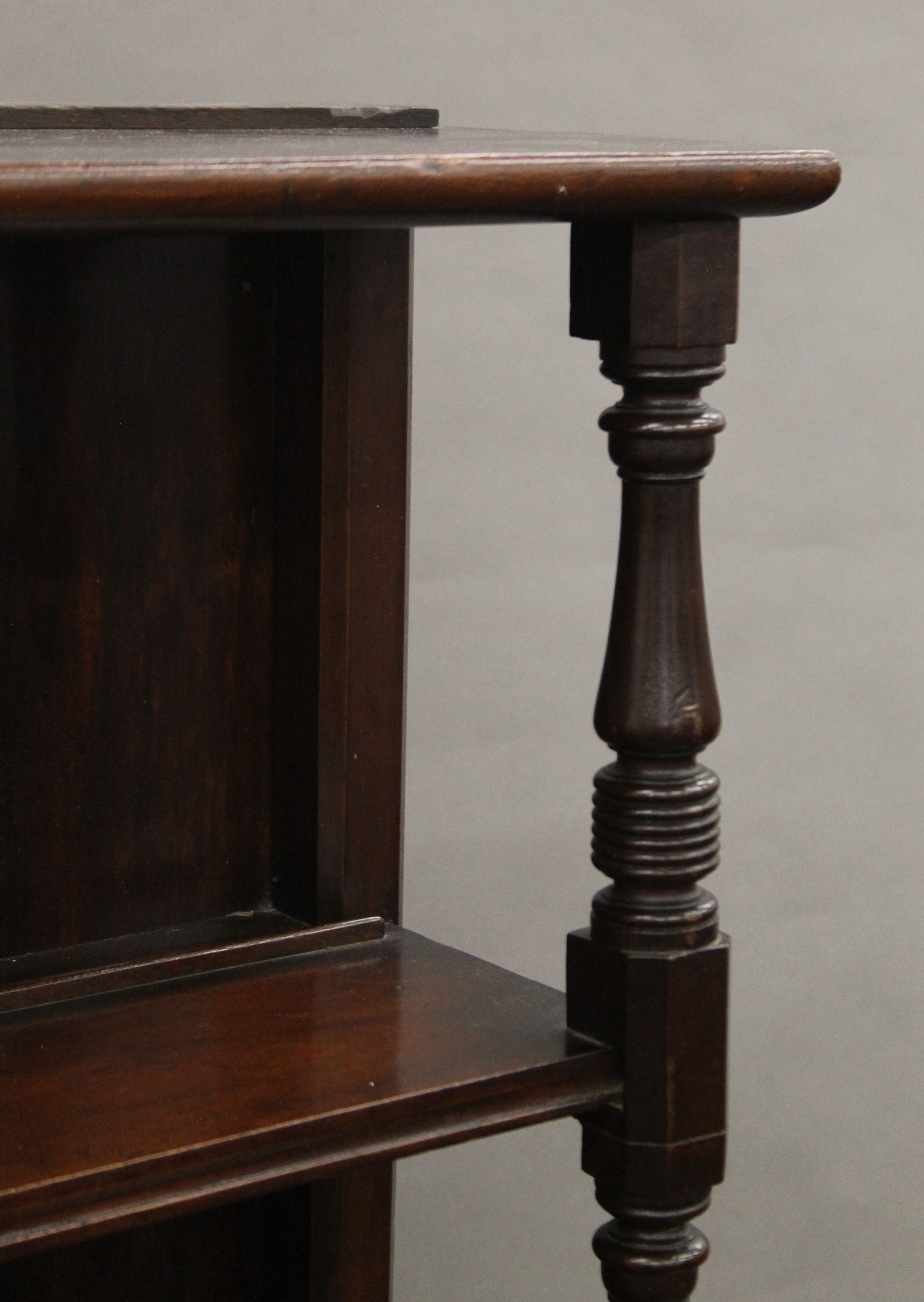 A 19th century fruitwood and mahogany dresser. 129 cm wide x 156 cm high. - Bild 7 aus 7