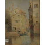 HUBERT JAMES MEDLYCOTT (1841-1920), British, Venetian Scene, watercolour, framed and glazed.