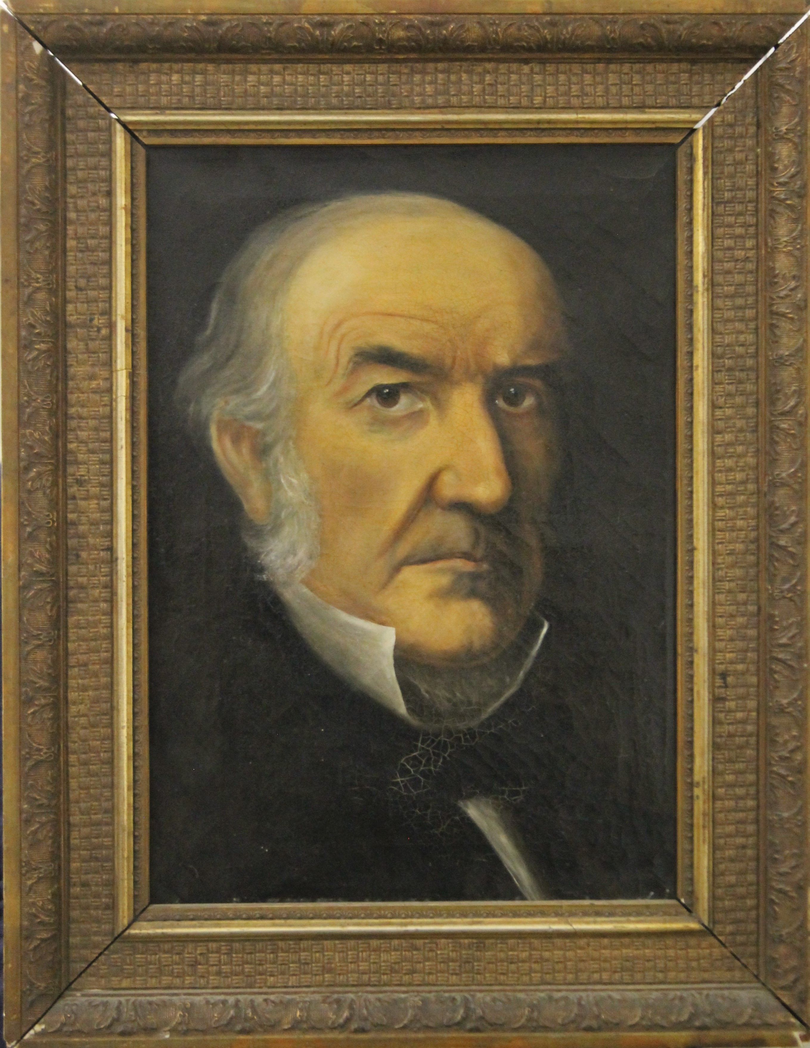 19TH CENTURY SCHOOL, Portrait of a Gentleman, oil on canvas, framed. 29 x 41.5 cm. - Image 2 of 3