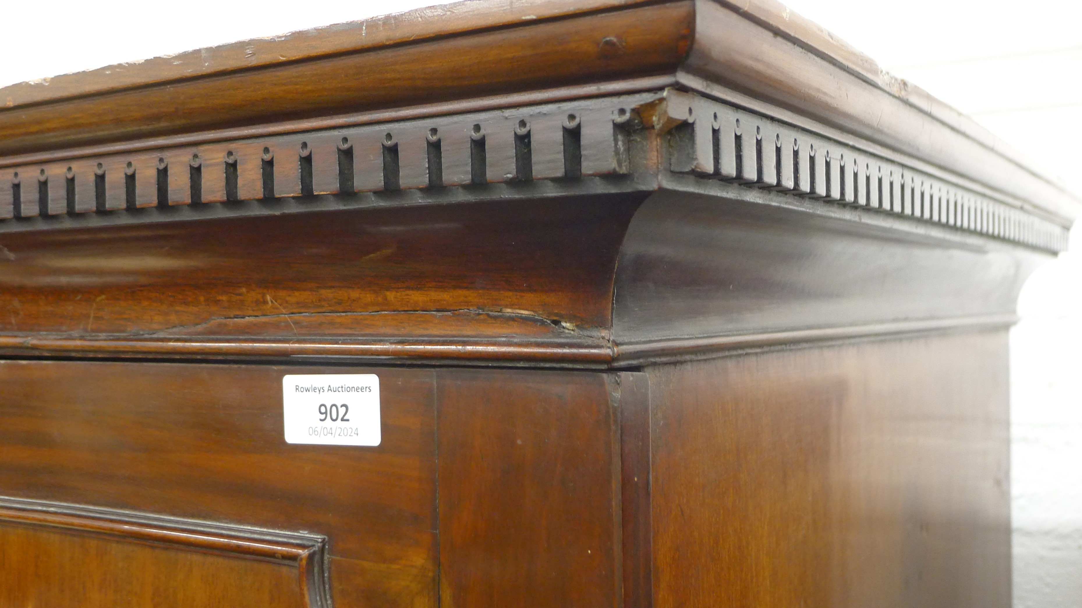 A Victorian mahogany linen press. 131 cm wide x 202 cm high. - Image 2 of 9