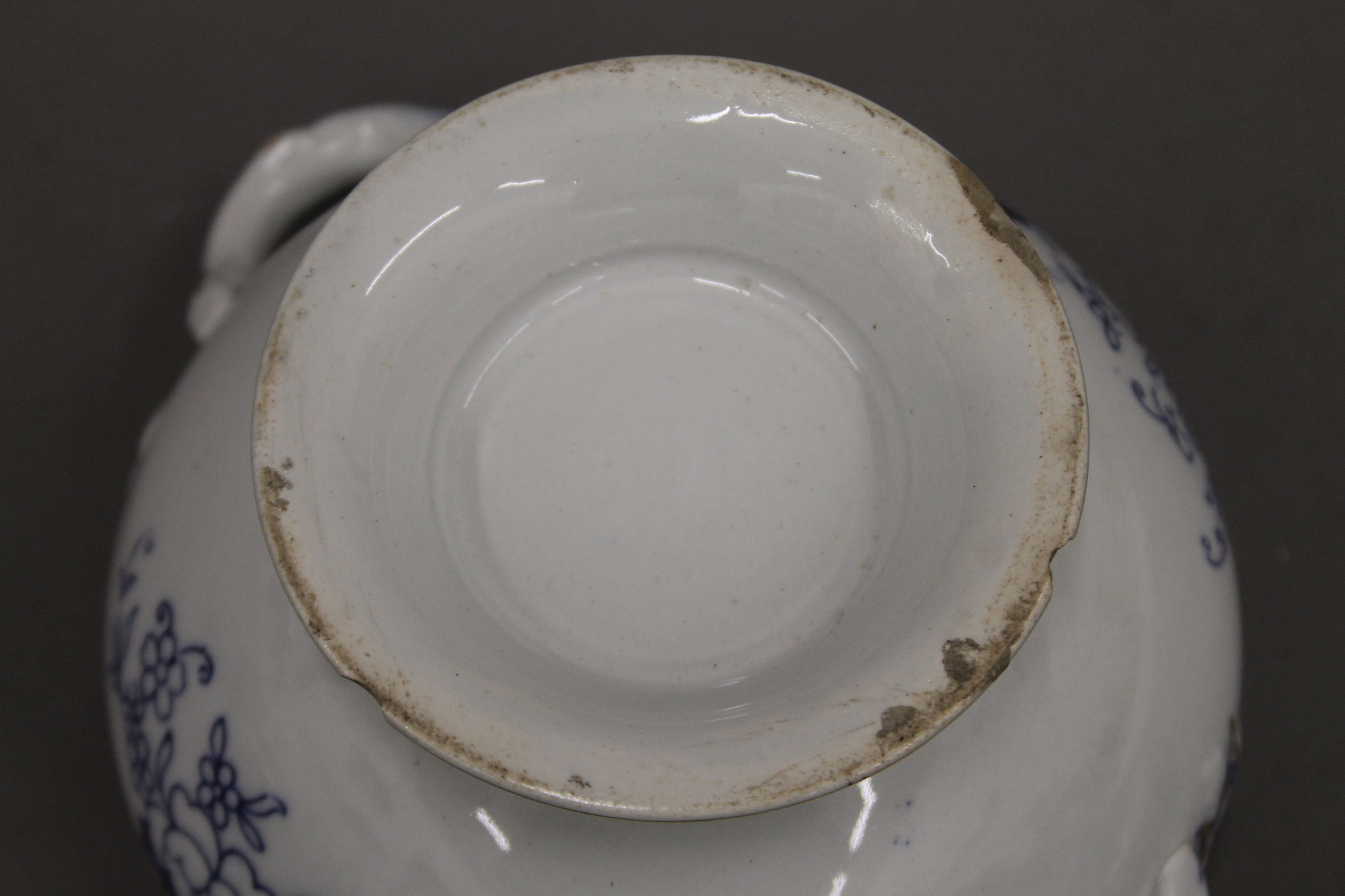 A 19th century blue and white part dinner service. - Image 4 of 4