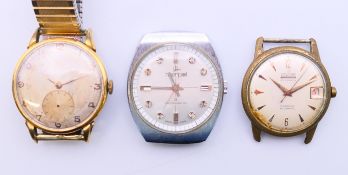 Three gentlemen's wristwatches.