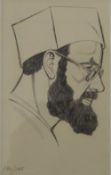 ERIC GILL (1882-1940) British, Self Portrait, limited edition print, numbered 130/145,