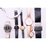 A quantity of wristwatches, to include J W Benson, a 9 ct gold cased ladies wristwatch,