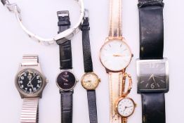 A quantity of wristwatches, to include J W Benson, a 9 ct gold cased ladies wristwatch,