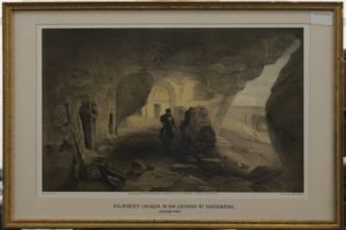 Four Crimean War prints, framed and glazed. 47 x 30 cm.