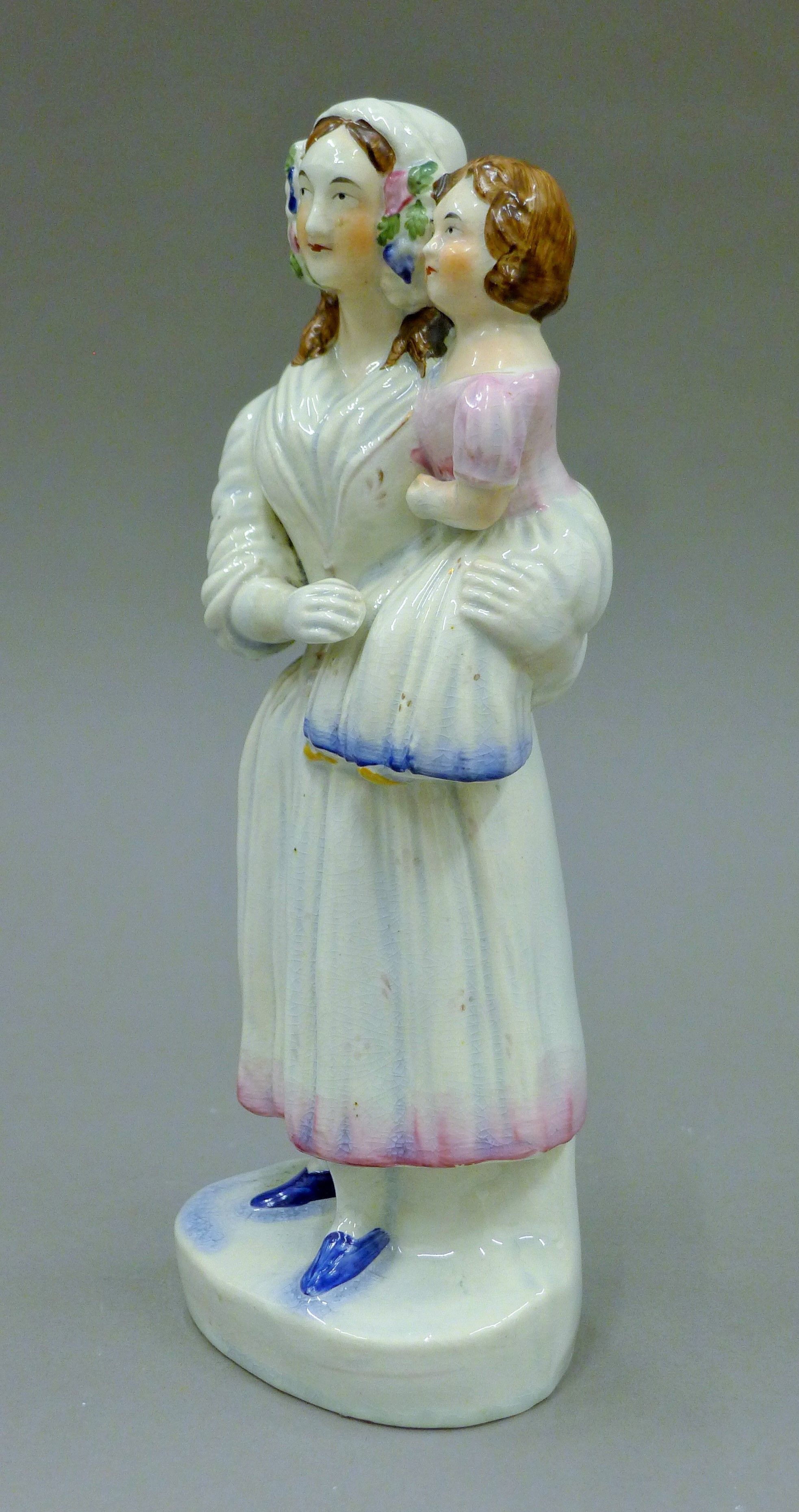 Two 19th century Staffordshire figures. The largest 28.5 cm high. - Image 3 of 11