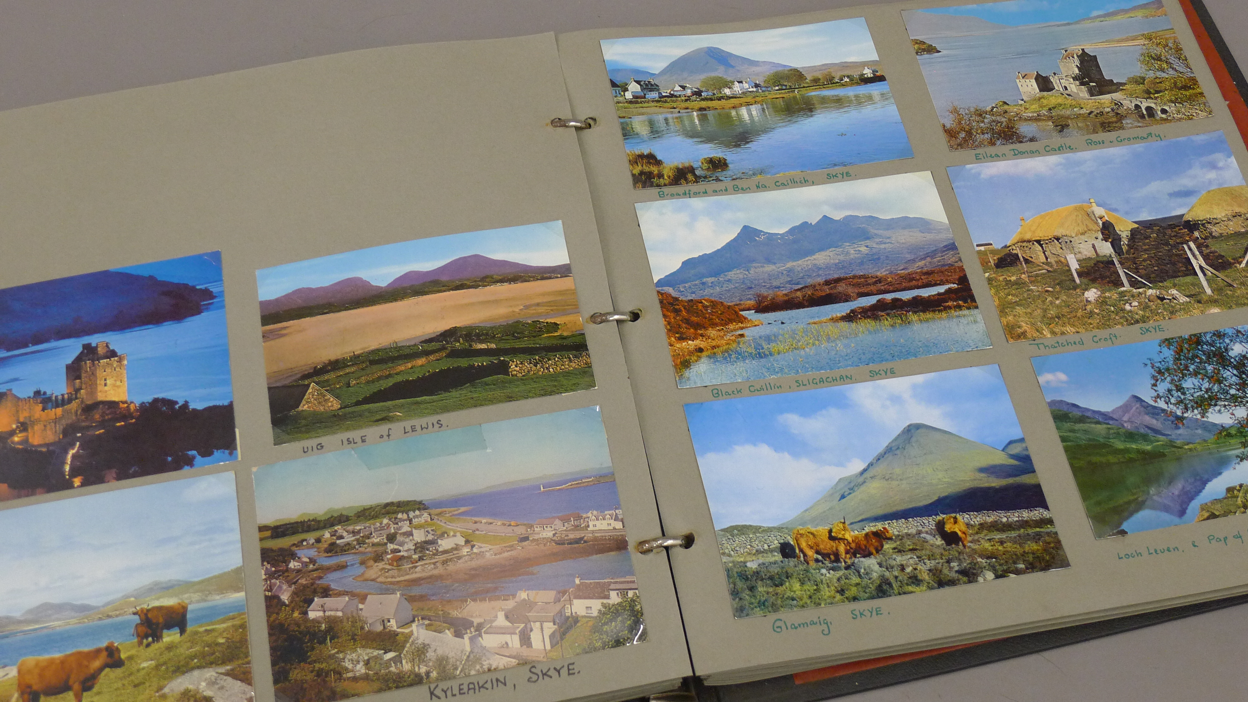 A postcard album containing postcards of Scottish Islands and places of interest in England, - Image 5 of 14