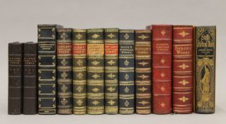 A collection of poetry books; The Poetical Works of Sir Walter Scott, AEG 1872,