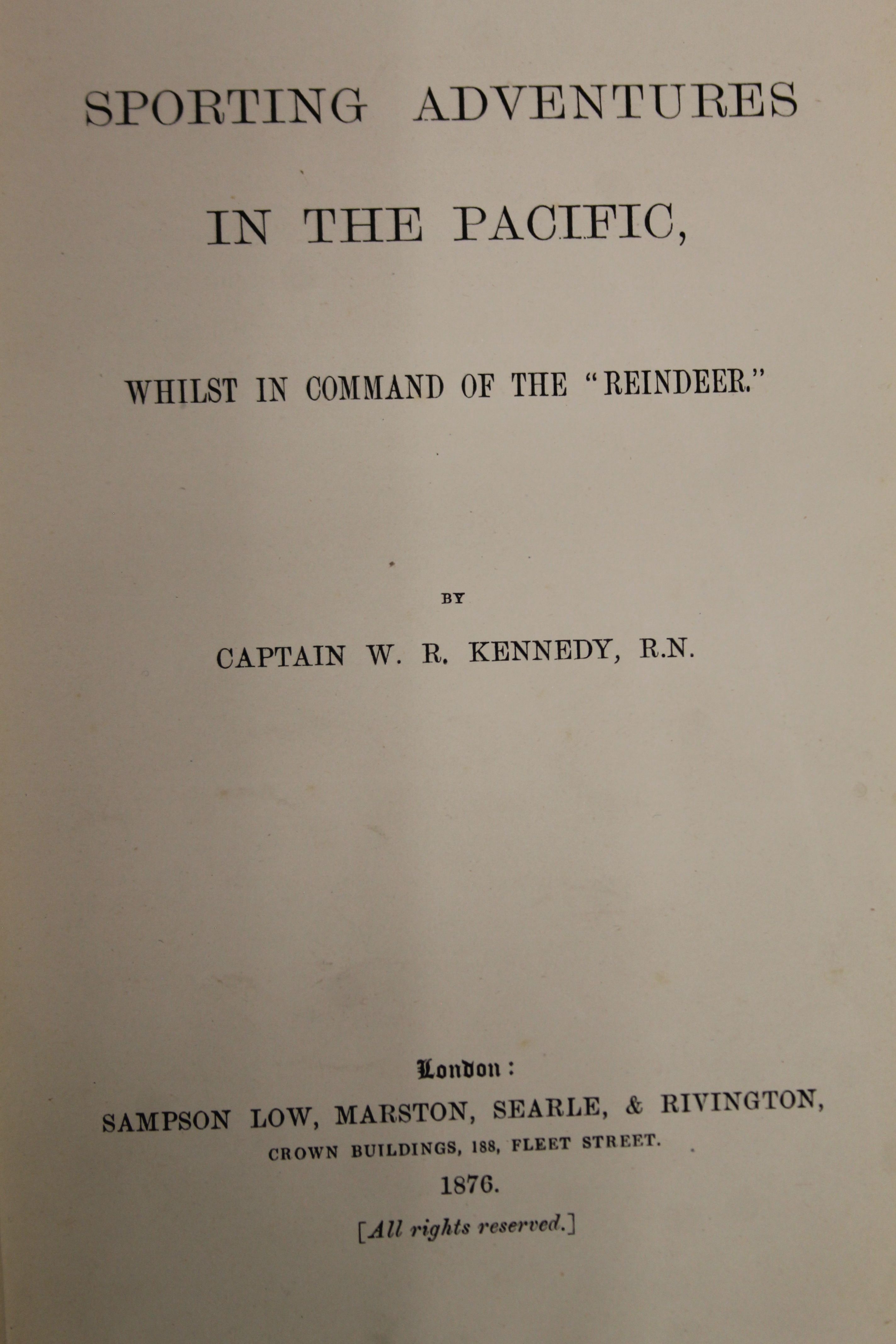 Captain W R Kennedy, Sporting Adventures in the Pacific, 1876. - Image 5 of 7