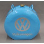 A blue Volkswagen petrol can. 36.5 cm high.