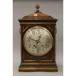 A 19th century mahogany bracket clock. 52 cm high.