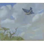 SEABY, ALLEN WILLIAM (1867-1953) British, Meadow Pipit, gouache on linen. 29 cm x 43.5 cm.