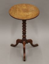 A 19th century mahogany tripod table. 66.5 cm high.