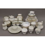 A quantity of porcelain tea and coffee wares including Paragon, Royal Doulton and Colclough.