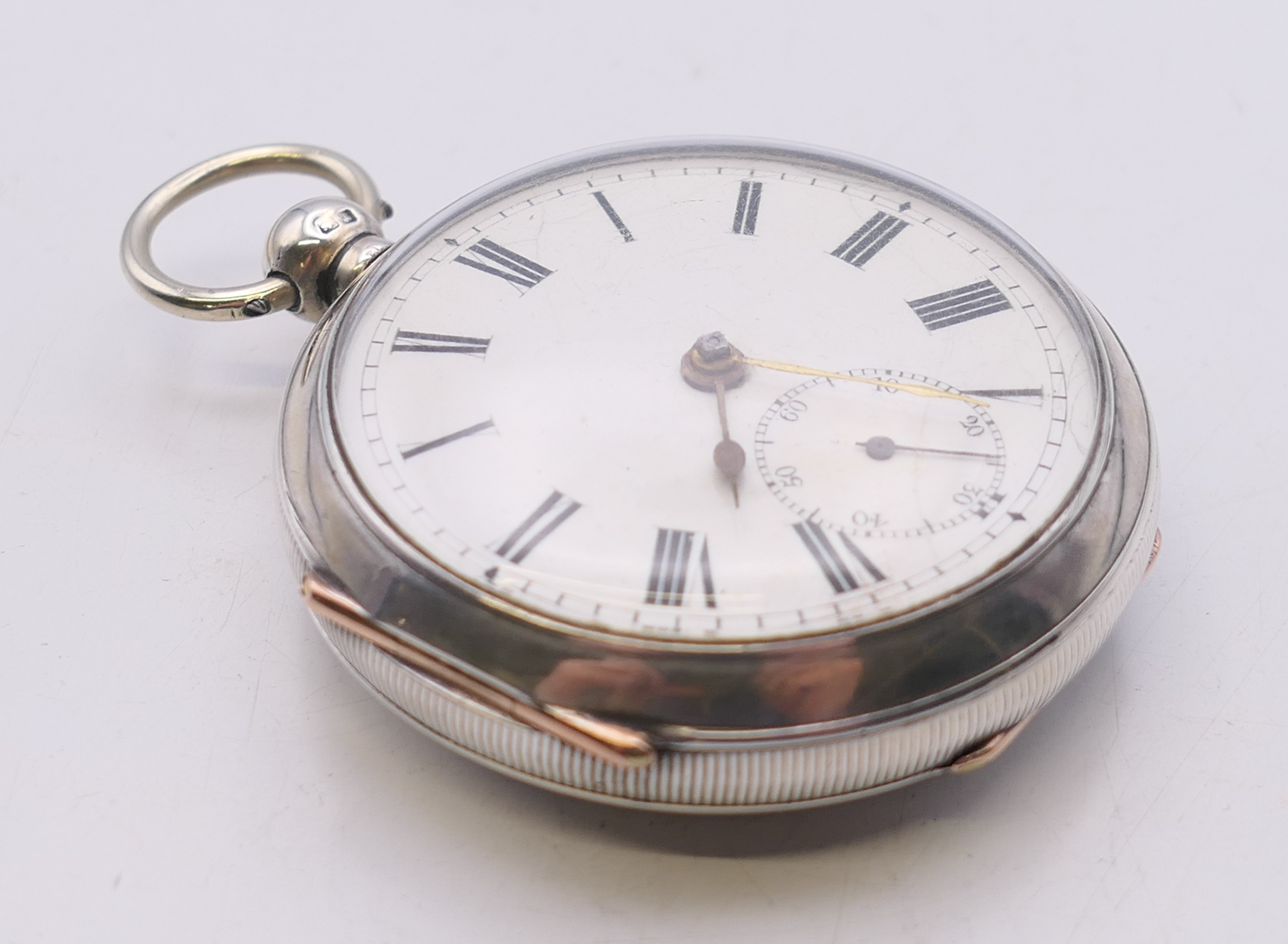 A silver pocket watch hallmarked for Chester 1905, the dial marked H Stone, - Image 13 of 16