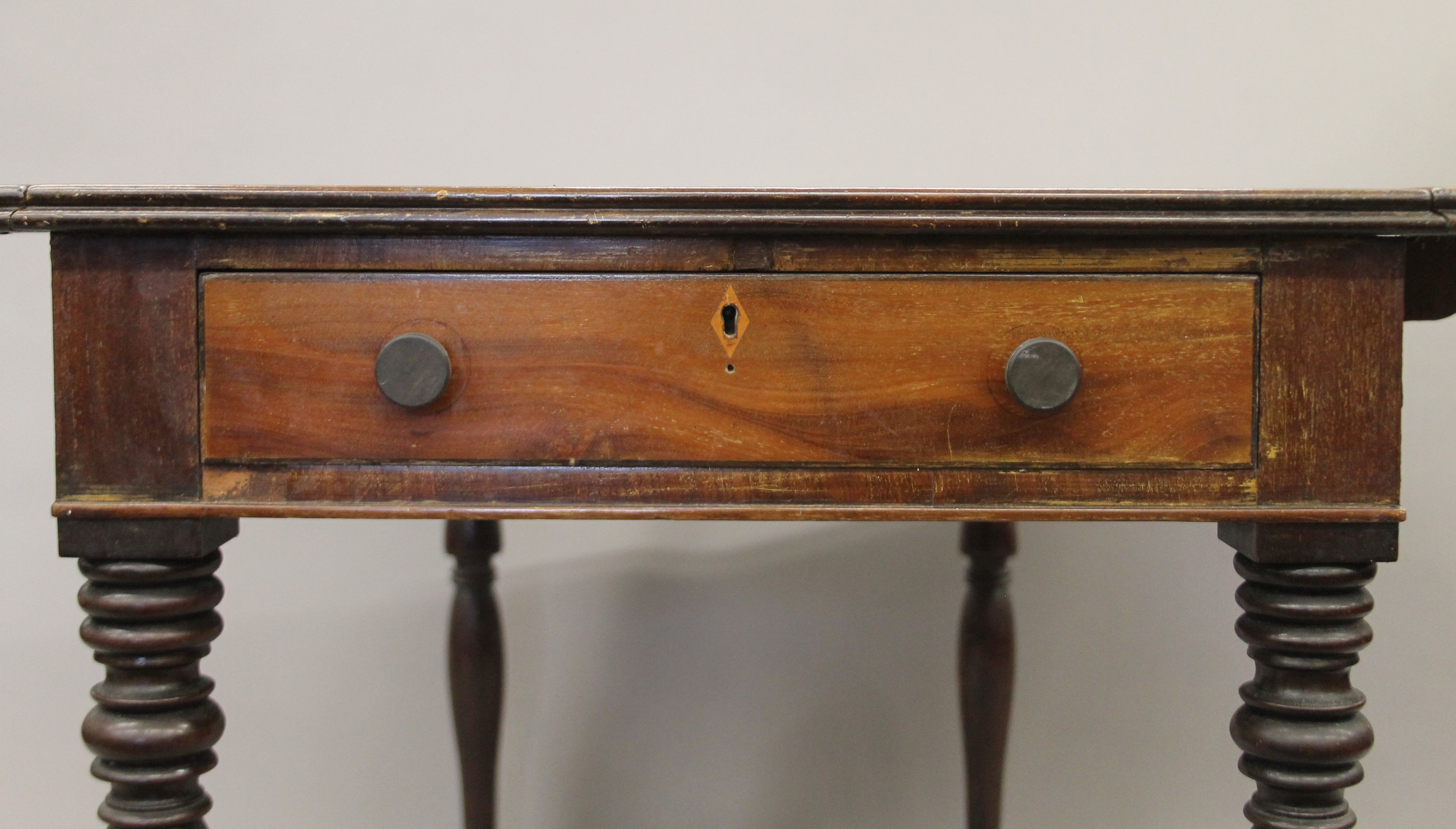A 19th century mahogany Pembroke table. 58 cm wide flaps down. - Image 6 of 9
