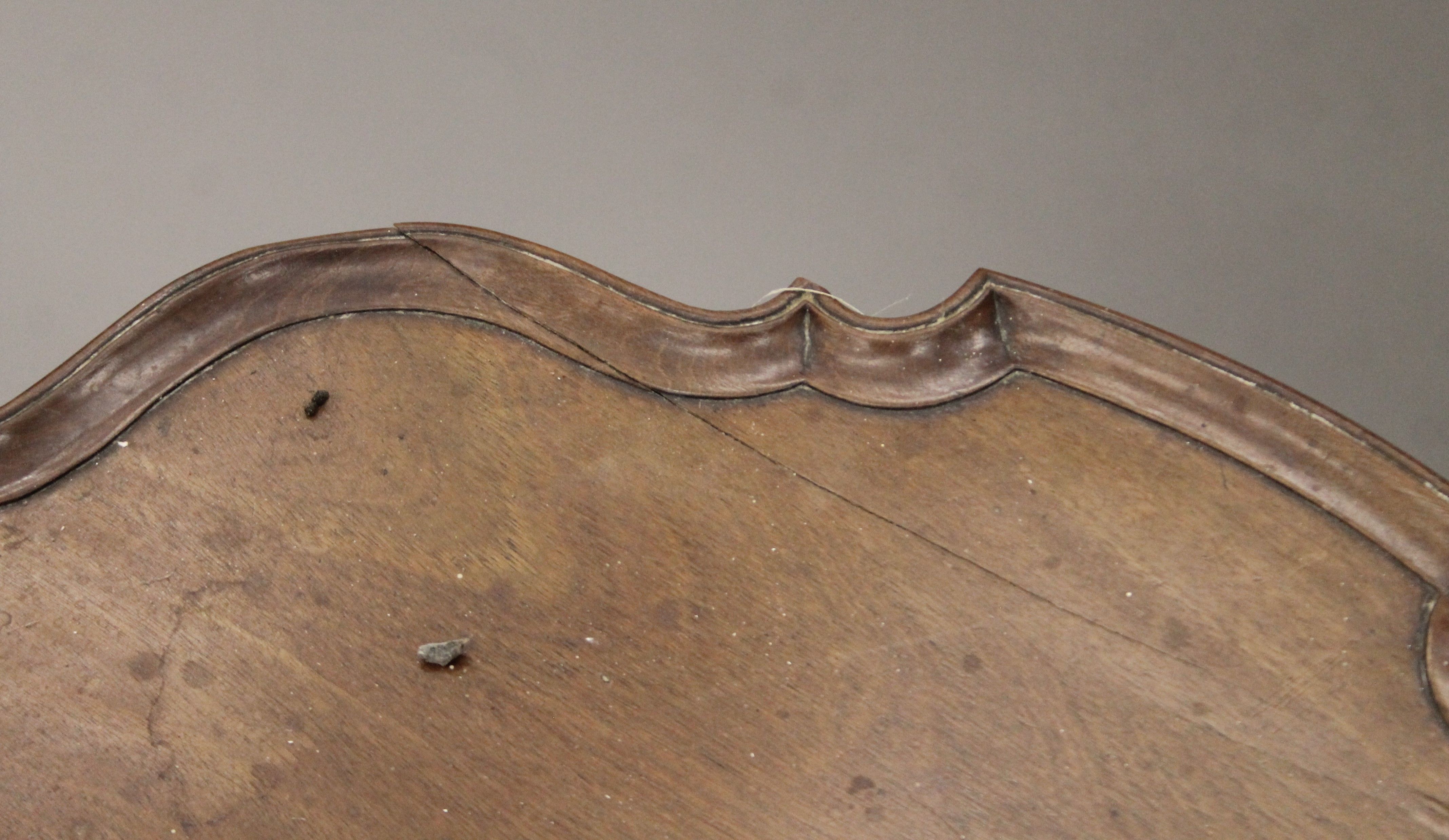 A 19th century mahogany pie crust tilt top tripod table. 53 cm wide. - Image 5 of 8