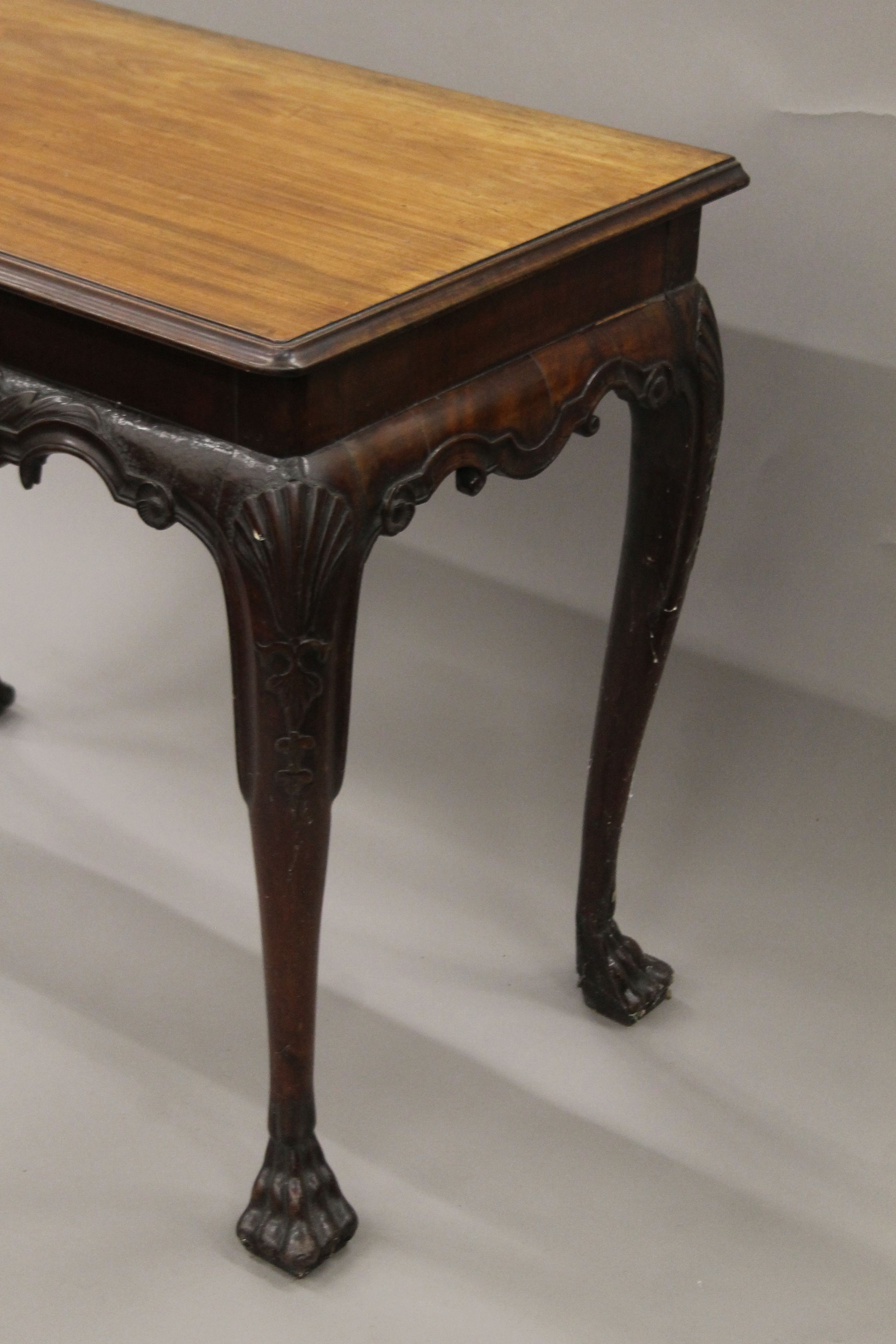 An 18th century mahogany silver table, possible Irish, - Image 4 of 14