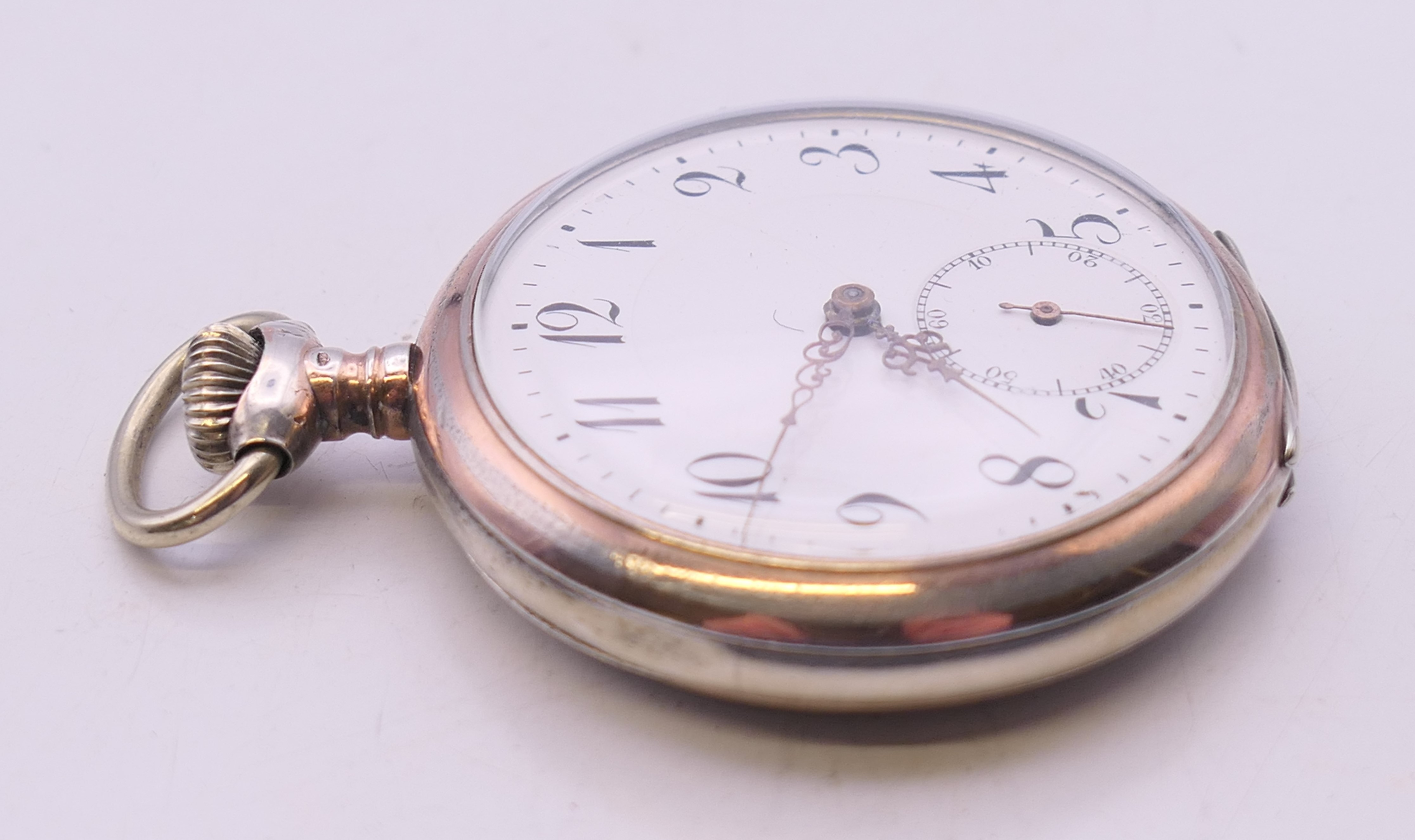 An 800 silver gentleman's pocket watch and a silver gentleman's pocket watch, - Image 3 of 17