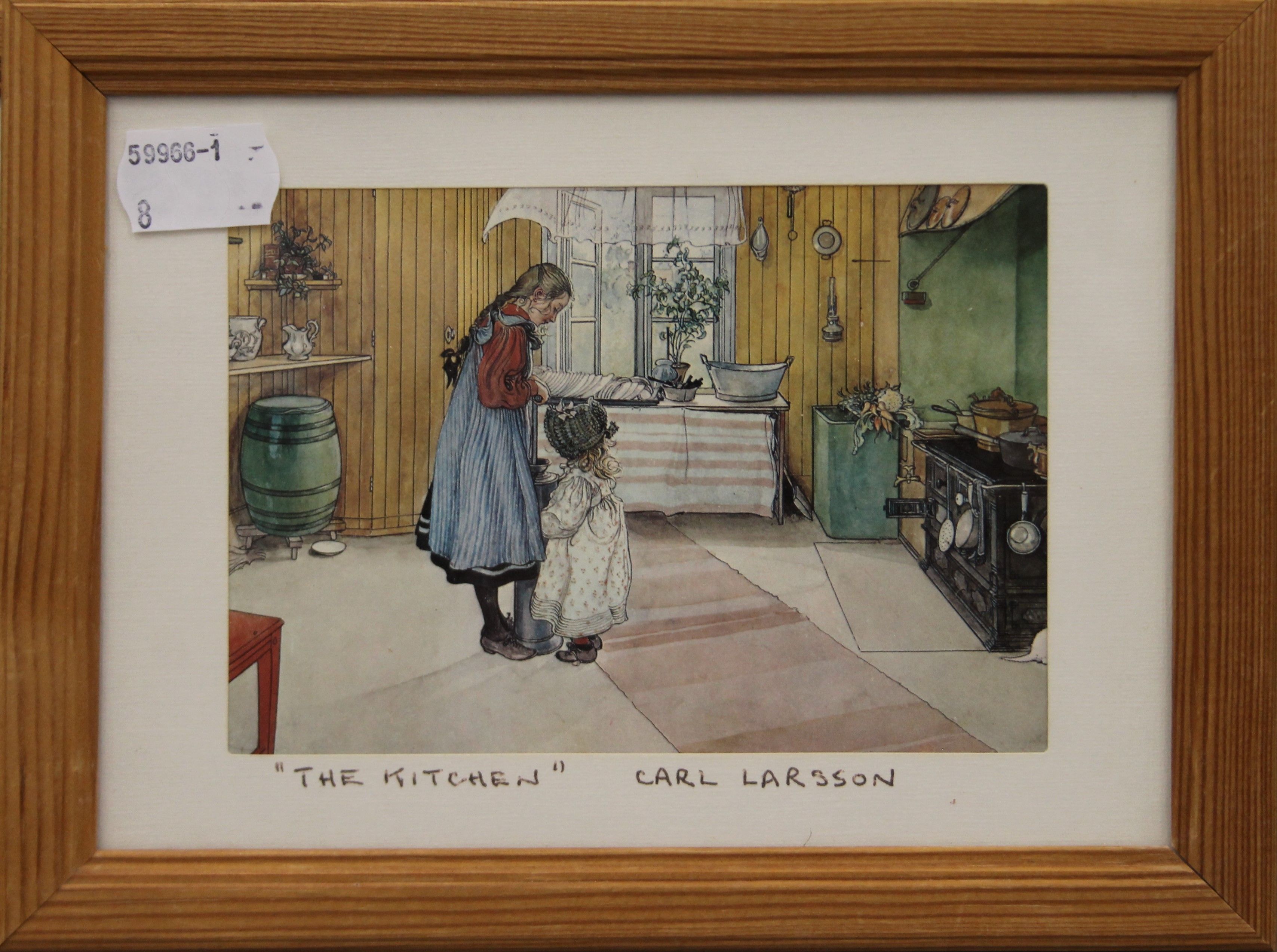 CARL LARSSON, four prints and one other, each framed and glazed. 20 x 15 cm overall. - Image 5 of 6