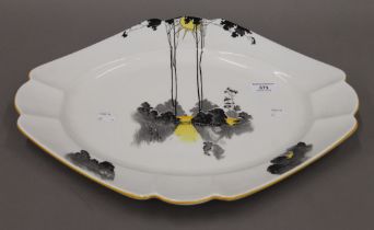 A Shelley porcelain serving platter. 44.5 cm long.