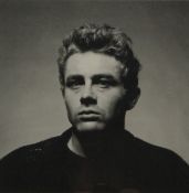 ROY SCHATT, James Dean (from the torn sweater series), a black and white photographic reproduction,