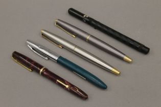 A quantity of Parker pens.