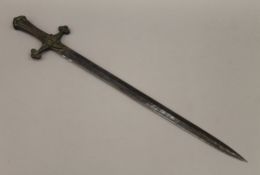 A Victorian bandsman's sword. 64 cm long.