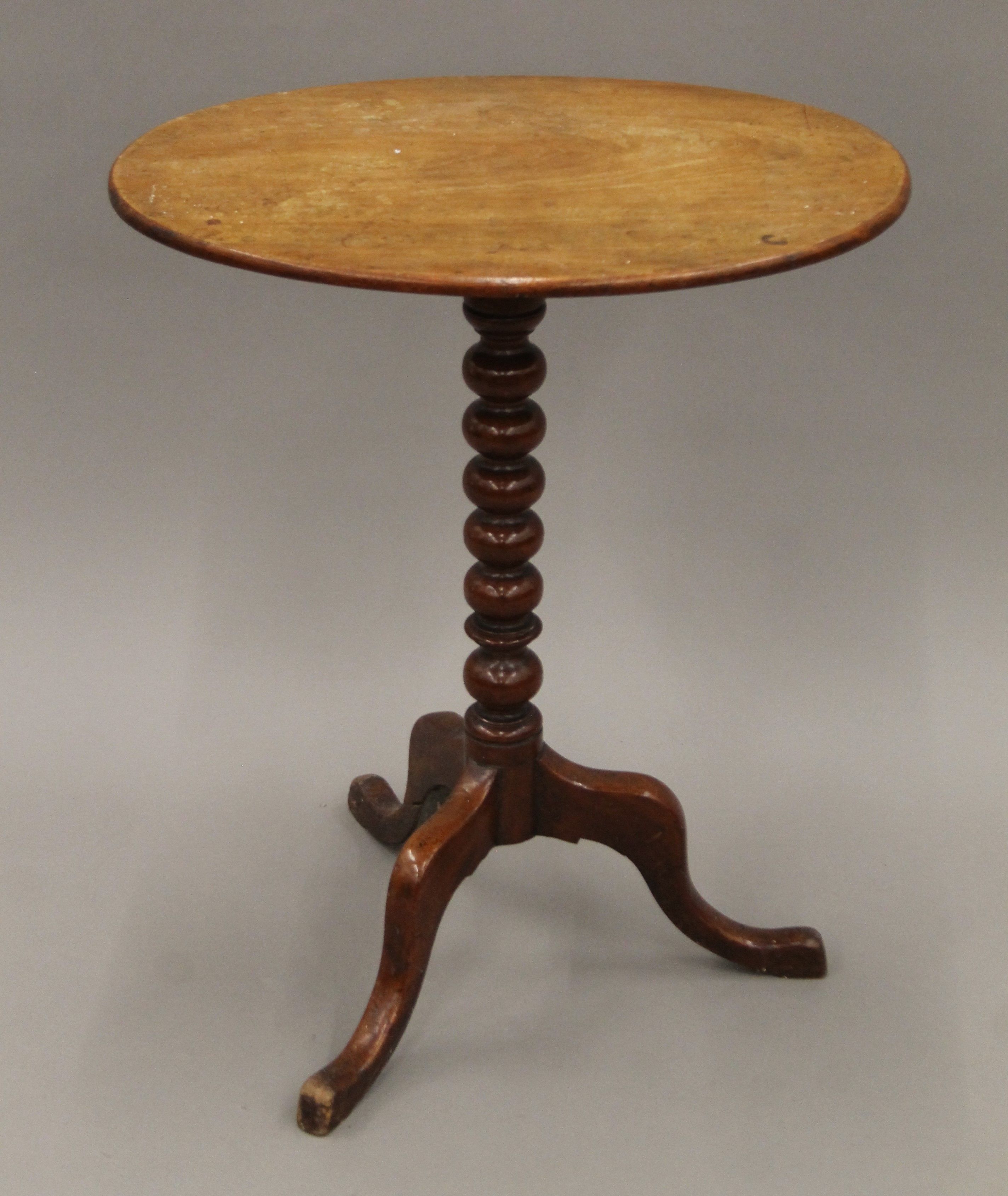 A 19th century mahogany tripod table. 66.5 cm high. - Image 2 of 7
