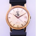 An Omega Seamaster gentleman's wristwatch. 3.5 cm diameter.