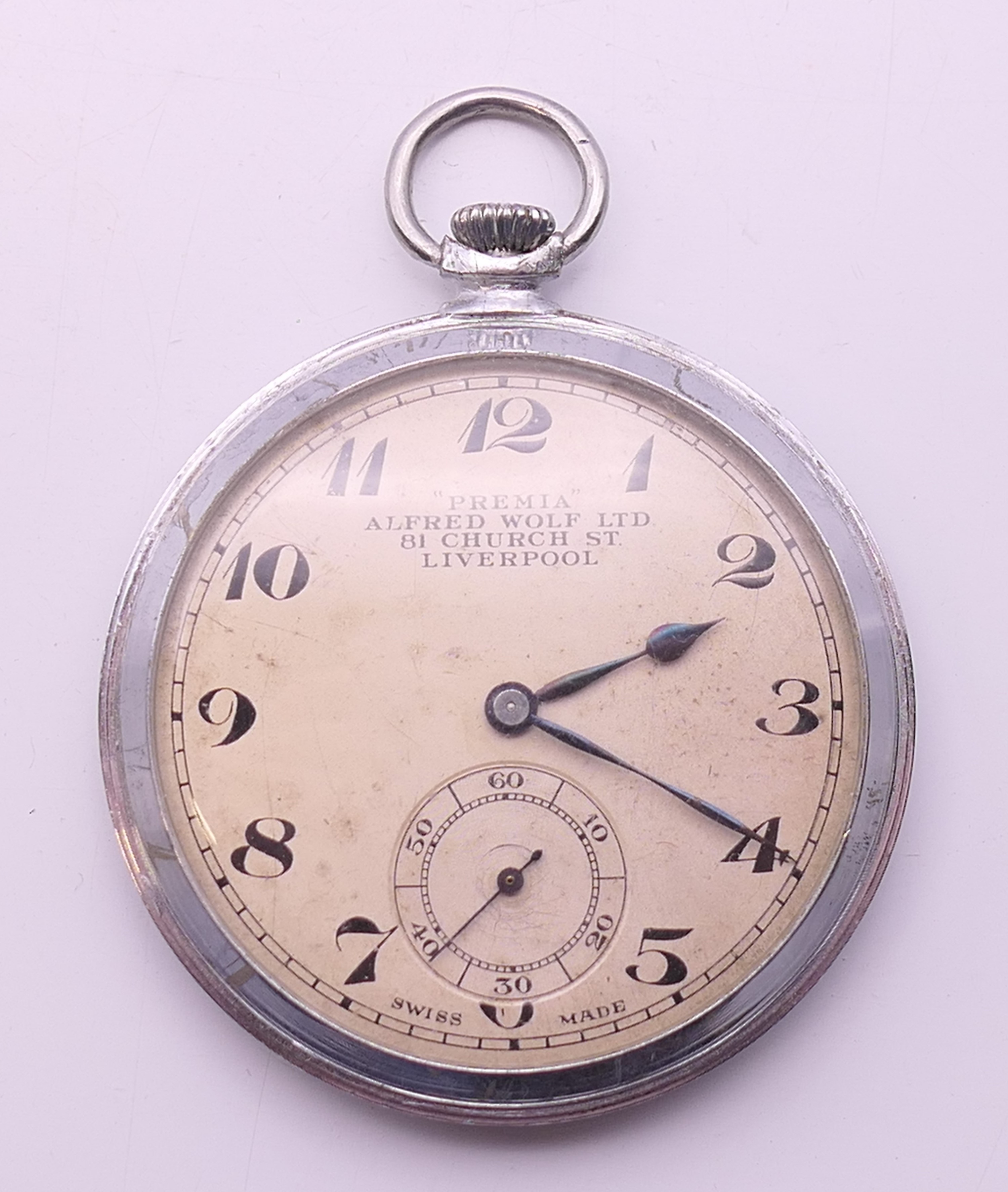 Two Art Deco gentleman's pocket watches, one marked Luxor, the other marked Premia Alfred Wolf Ltd, - Image 7 of 23
