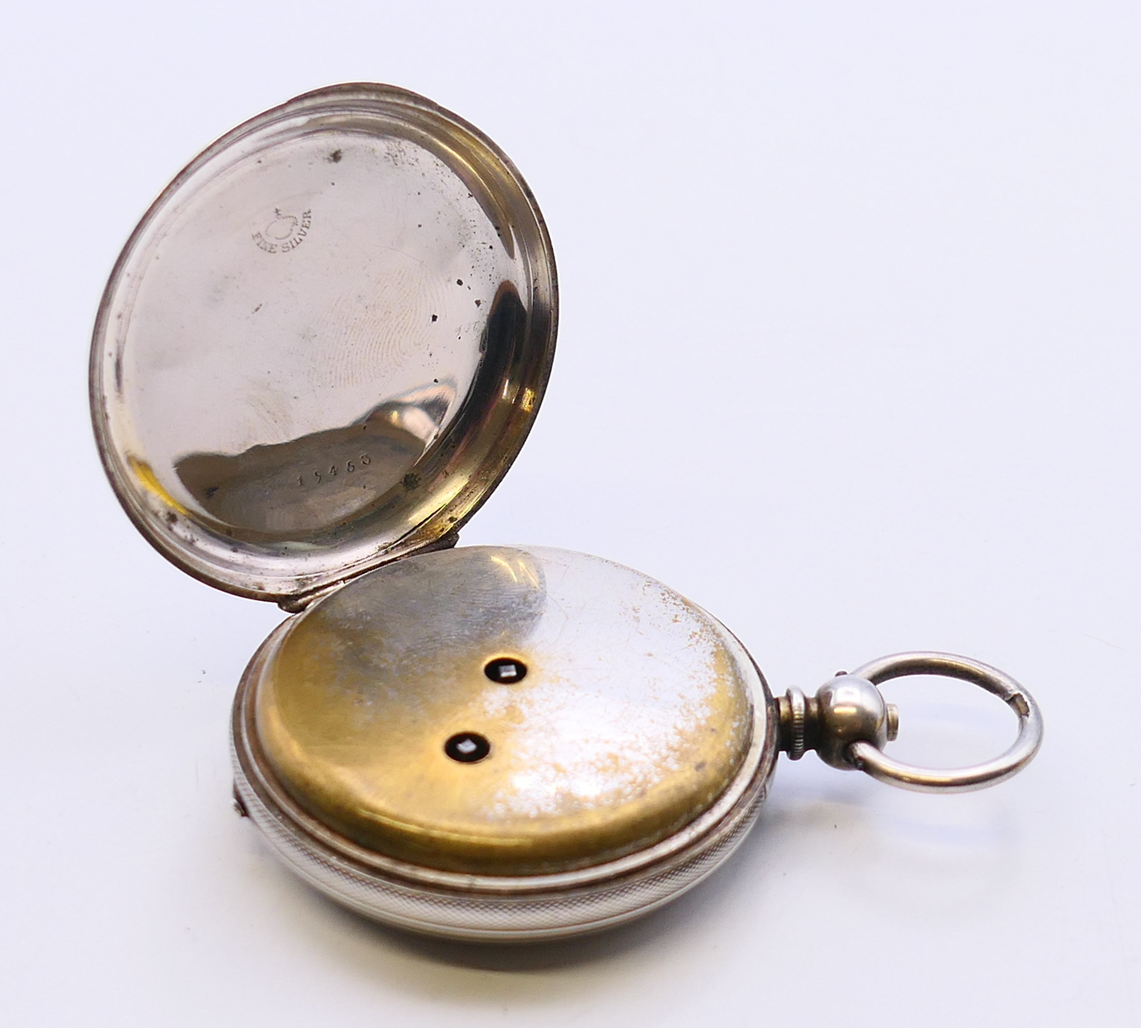 Five various silver pocket watches, - Image 33 of 37