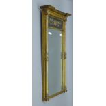 A 19th century gilt pier glass/mirror. 59 x 93 cm.