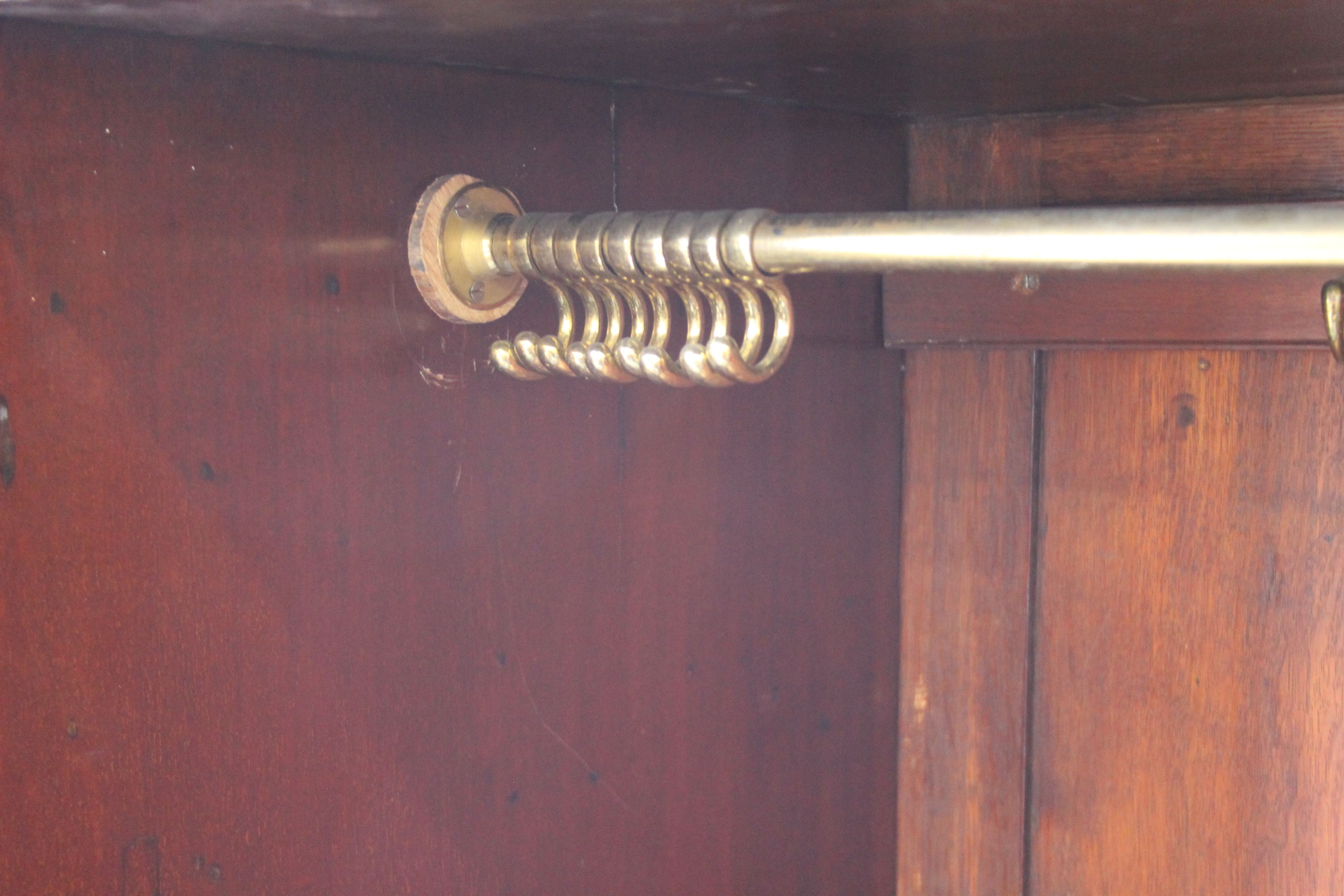 An Edwardian inlaid mahogany wardrobe. 150 cm wide x 194 cm high. - Image 8 of 9