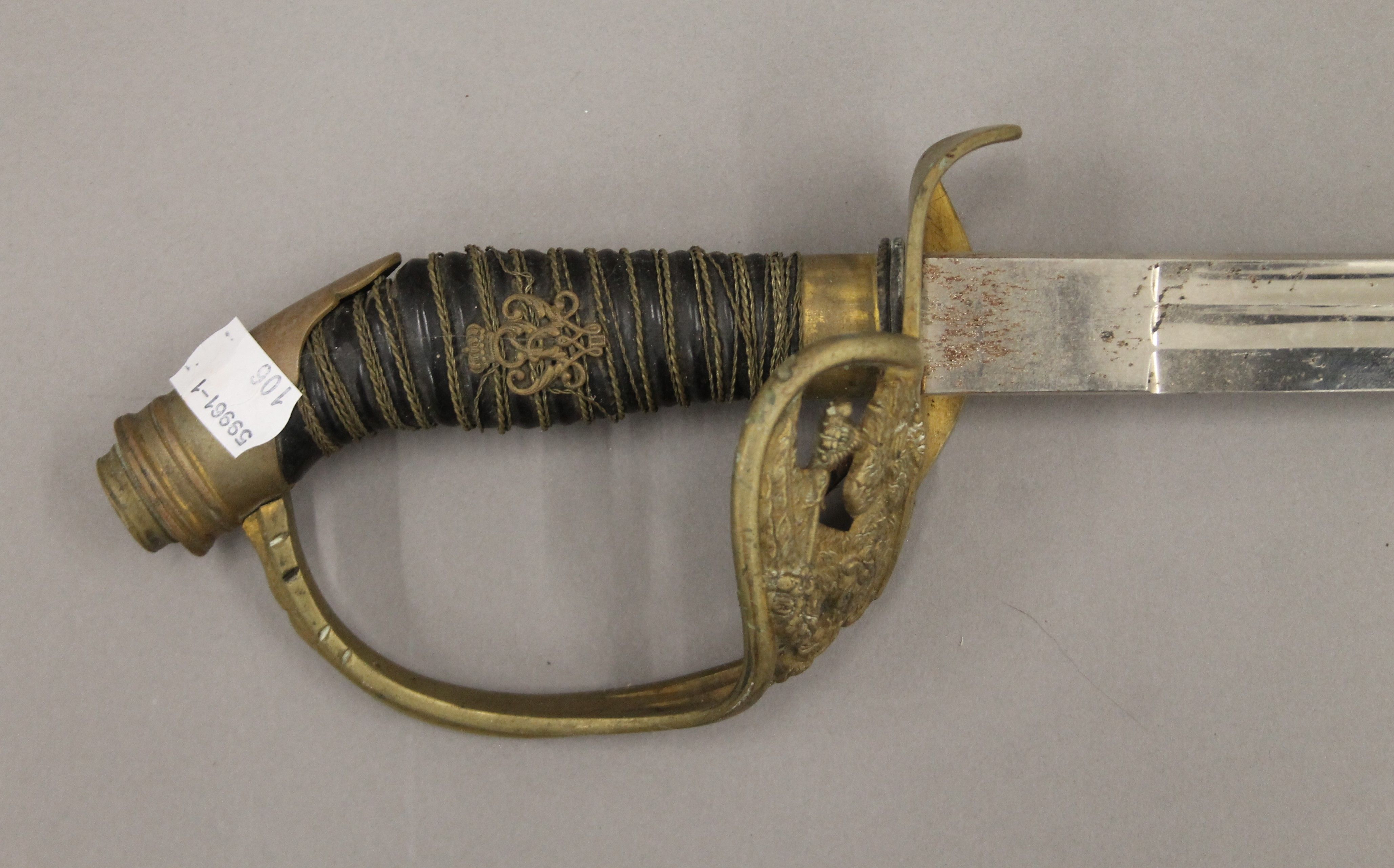 Six various swords, including a tulwar. The tulwar 86 cm long. - Image 11 of 27