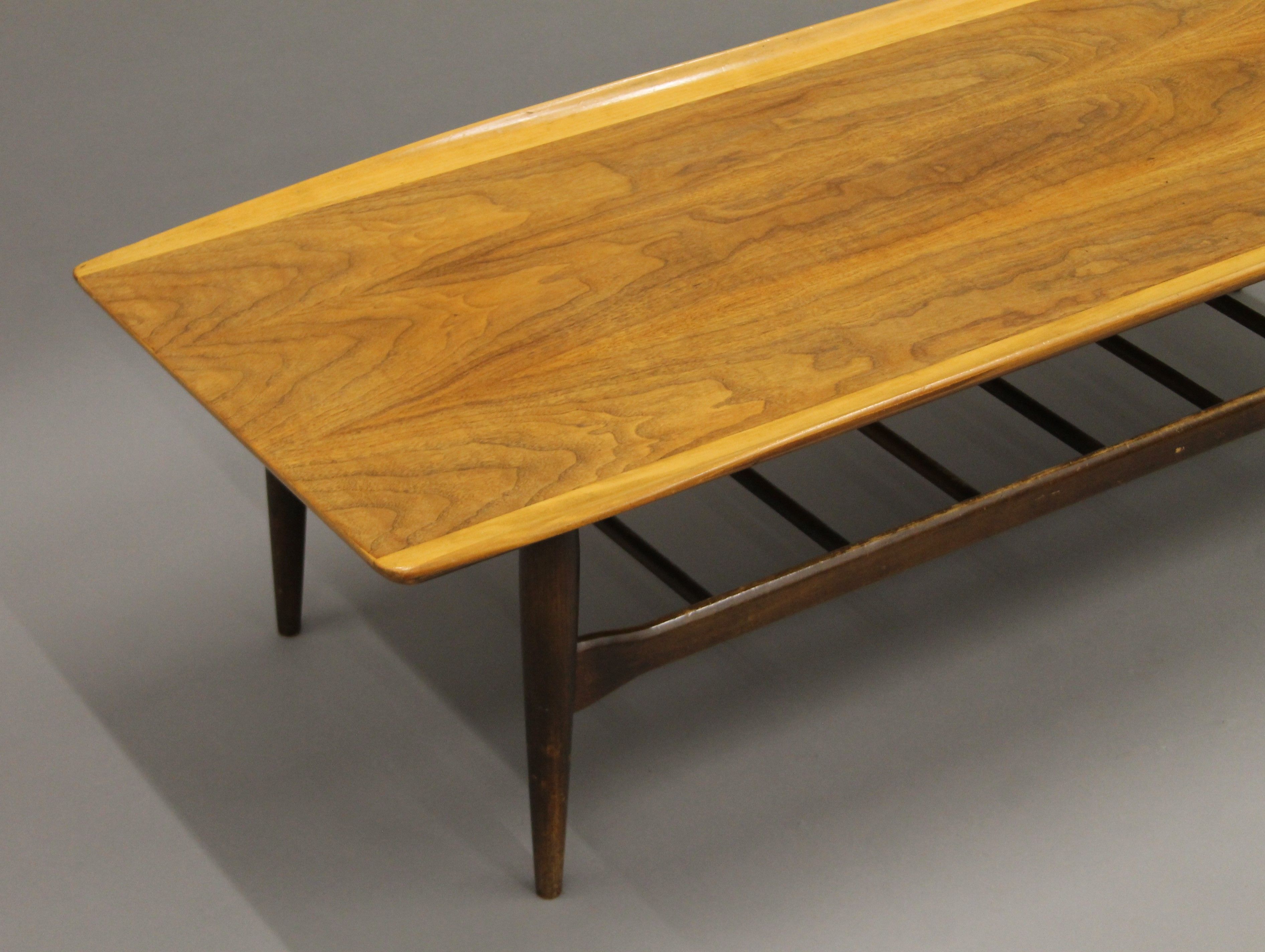 A mid-20th century coffee table. 135 cm long. - Image 2 of 3