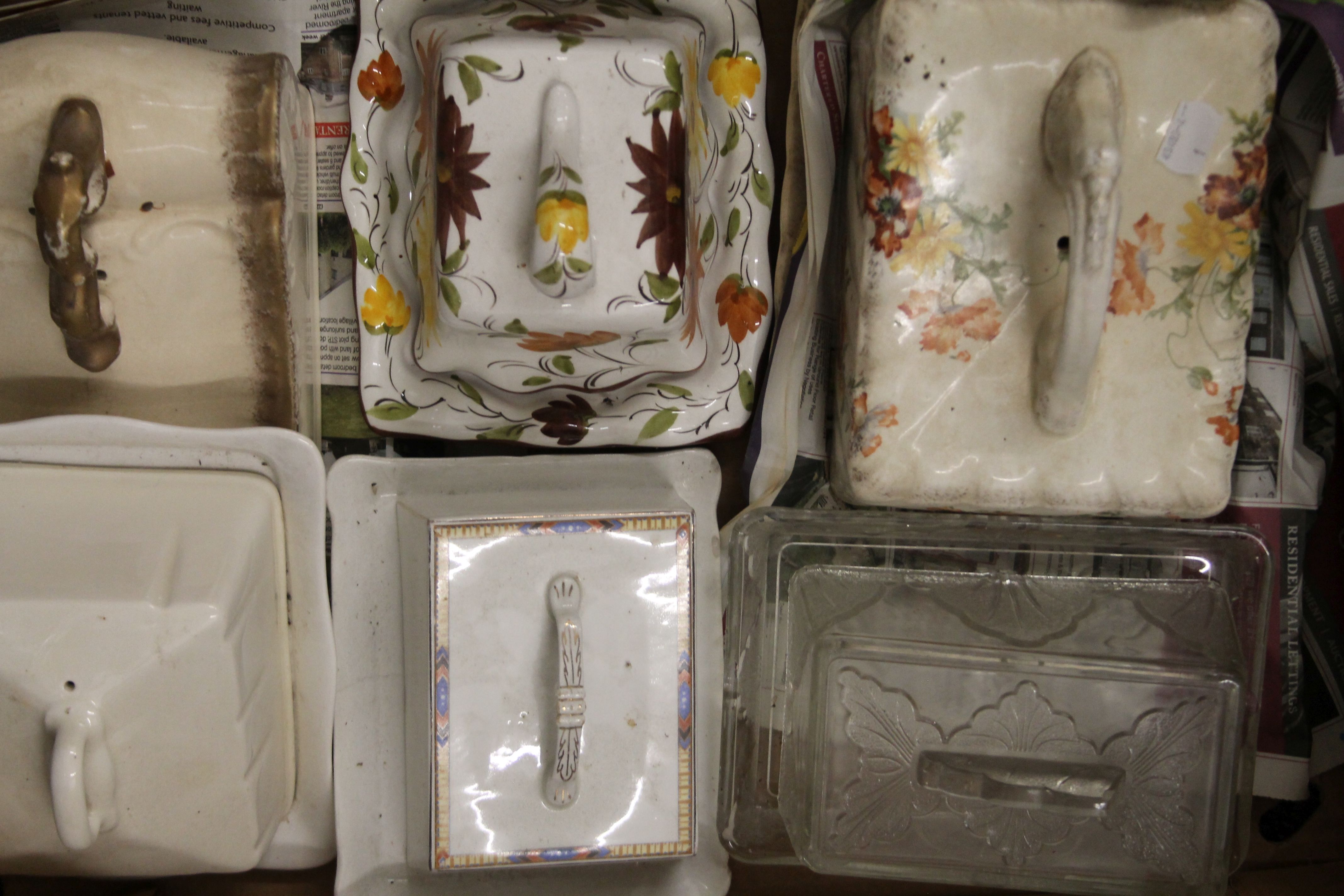 Four boxes of porcelain butter dishes to include Masons ironstone, Wedgwood, etc. - Image 13 of 14